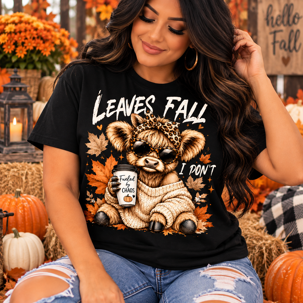 Leaves Fall White