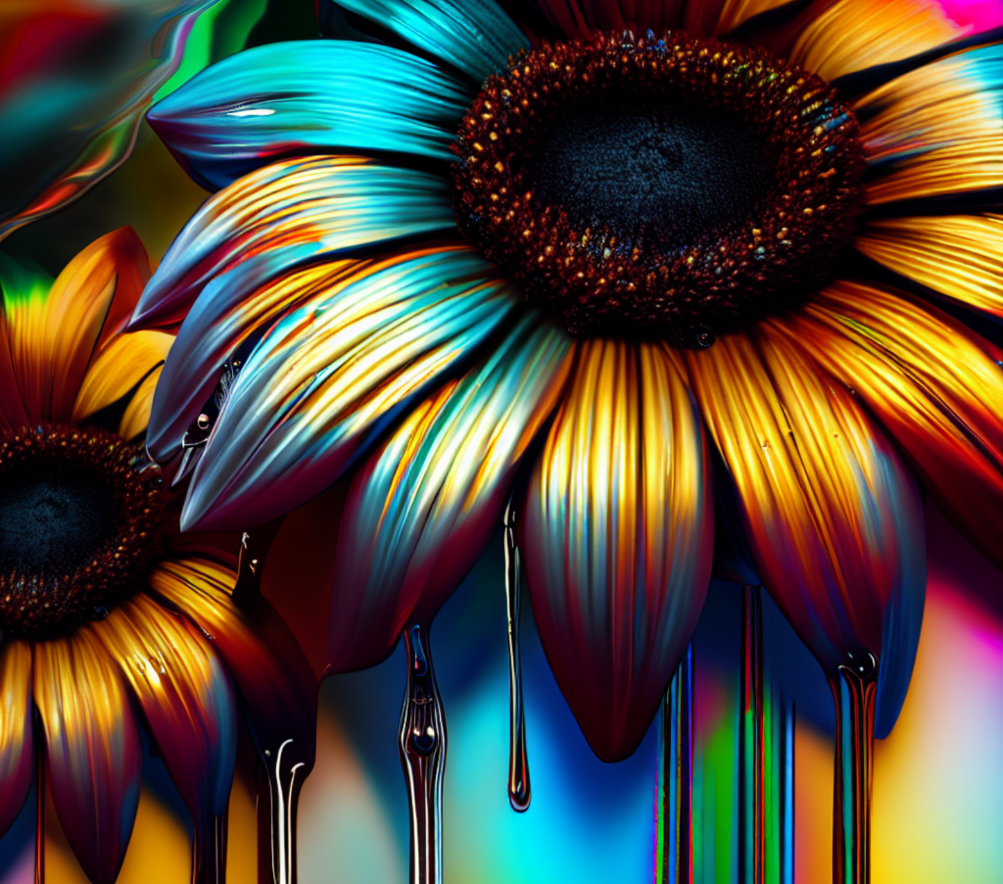 Colorful Sunflower