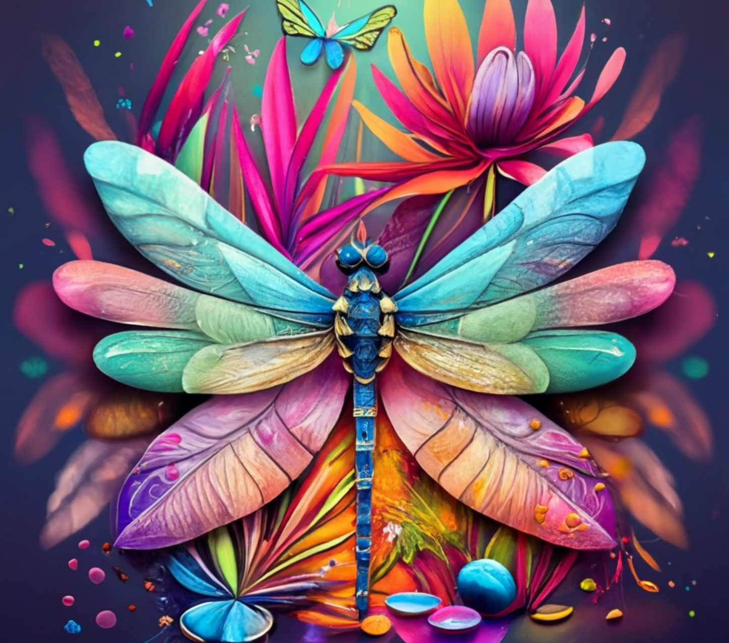Colorful Dragonfly