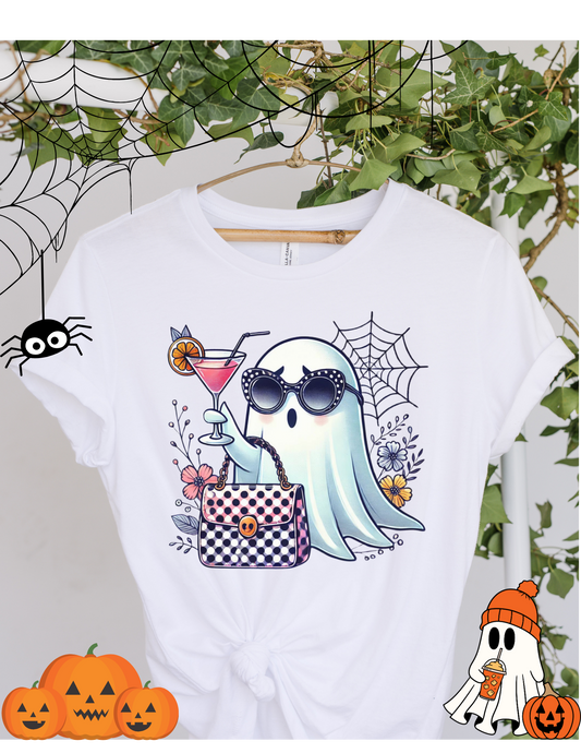 Bling Ghost with pink purse