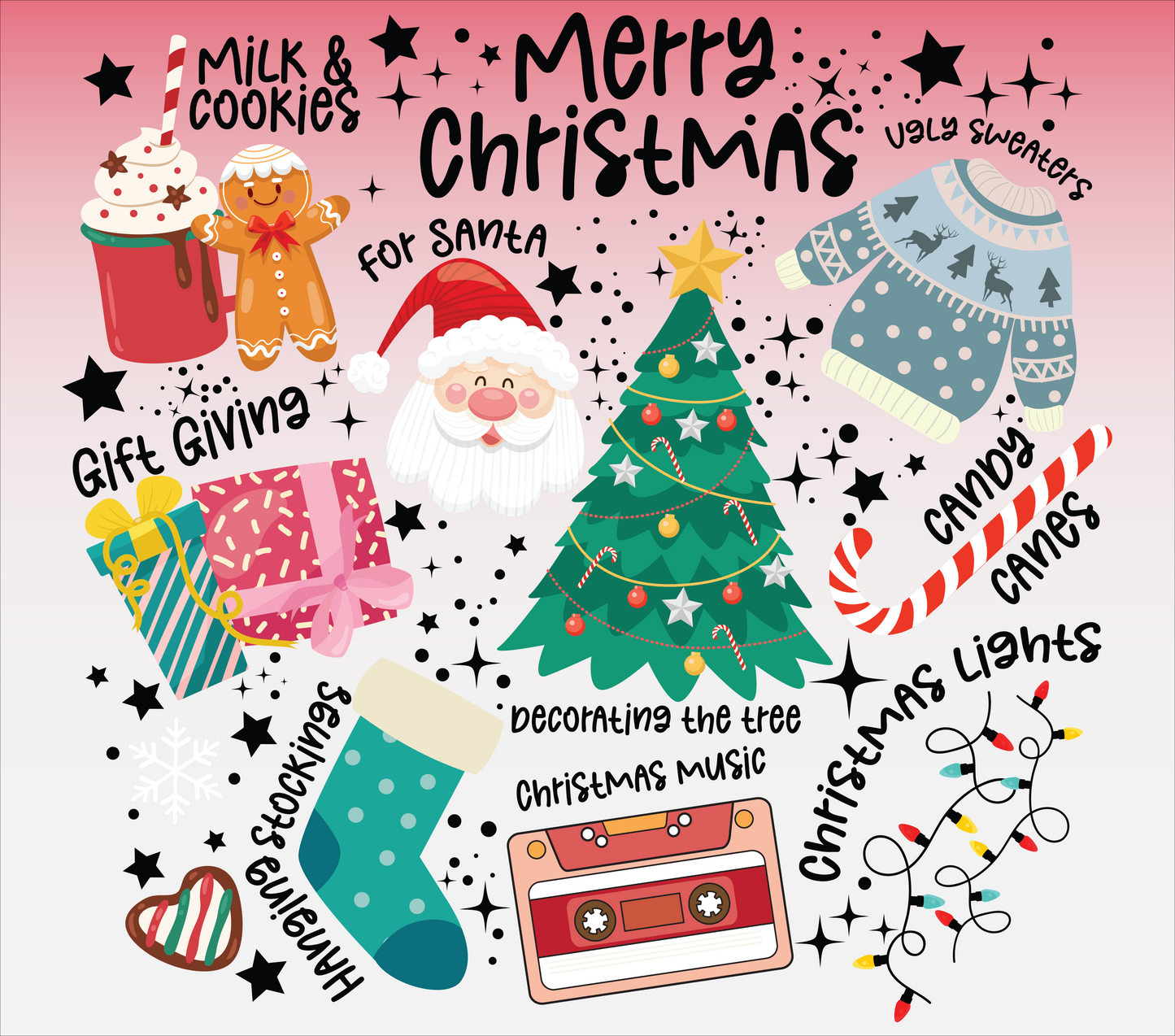 Merry Christmas Pink
