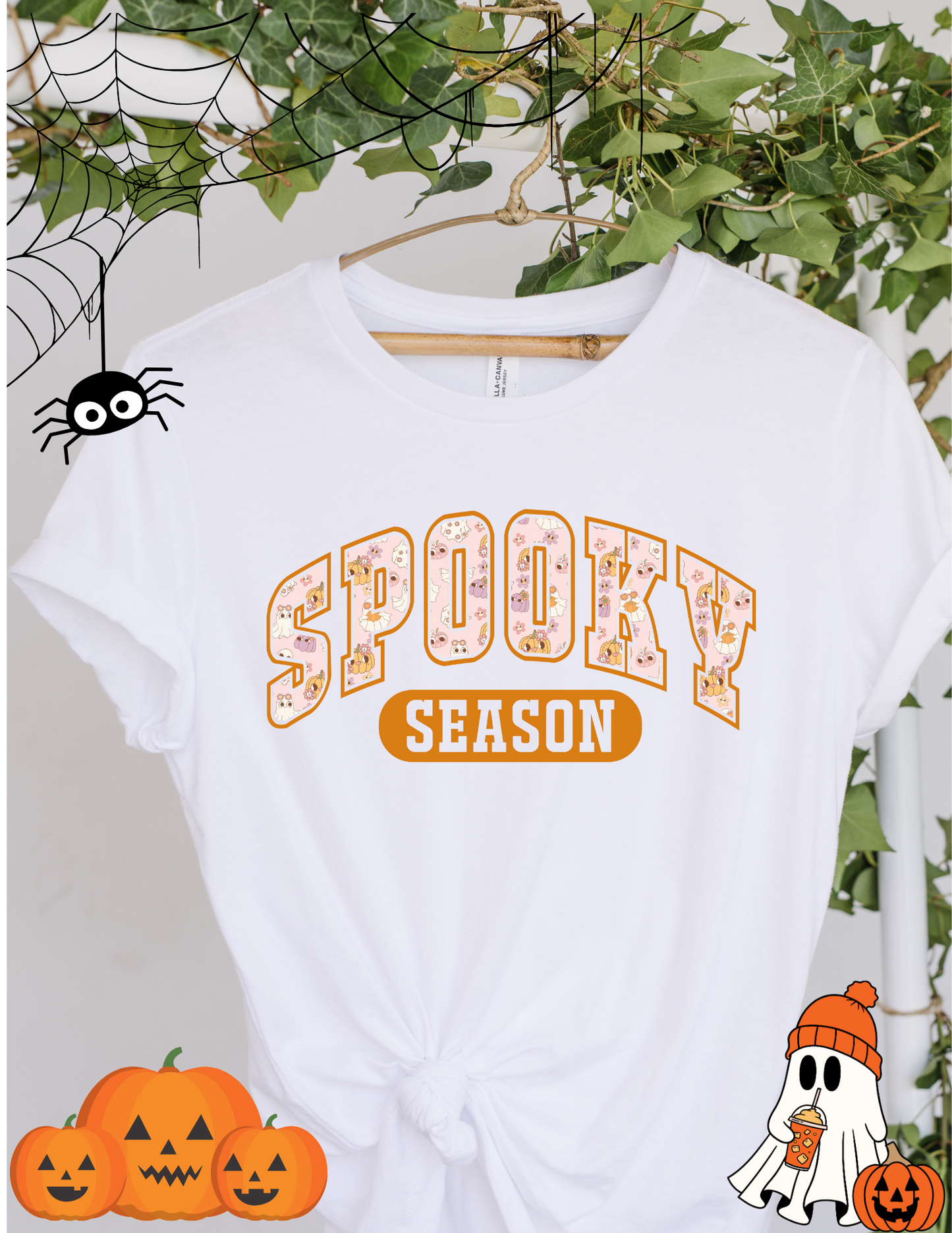 Spooky Season Orange White