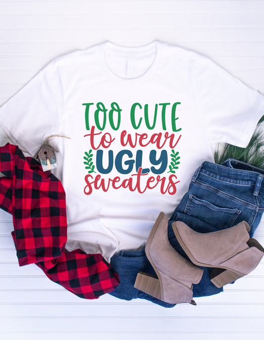 Too cute to wear ugly sweaters
